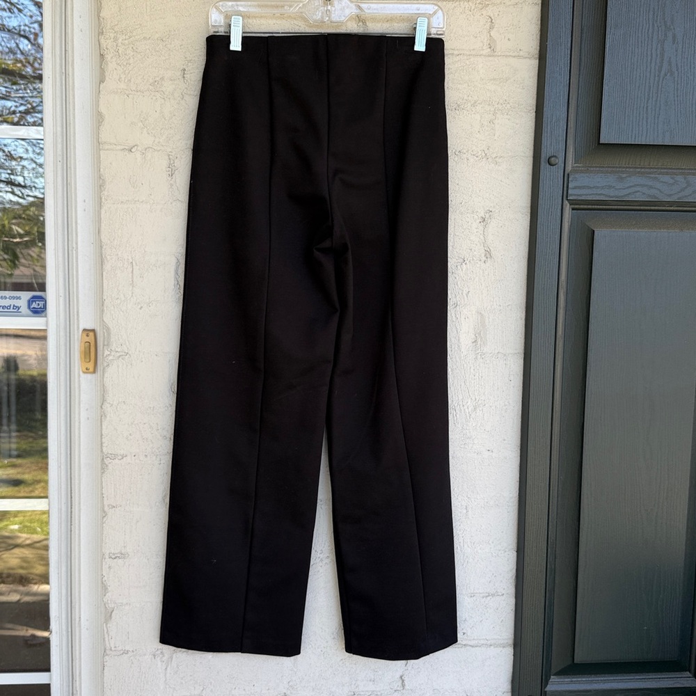 Banana Republic Black Ponte Pull-On Wide Leg Pants Size Small - Picture 7 of 14